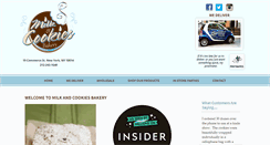 Desktop Screenshot of milkandcookiesbakery.com